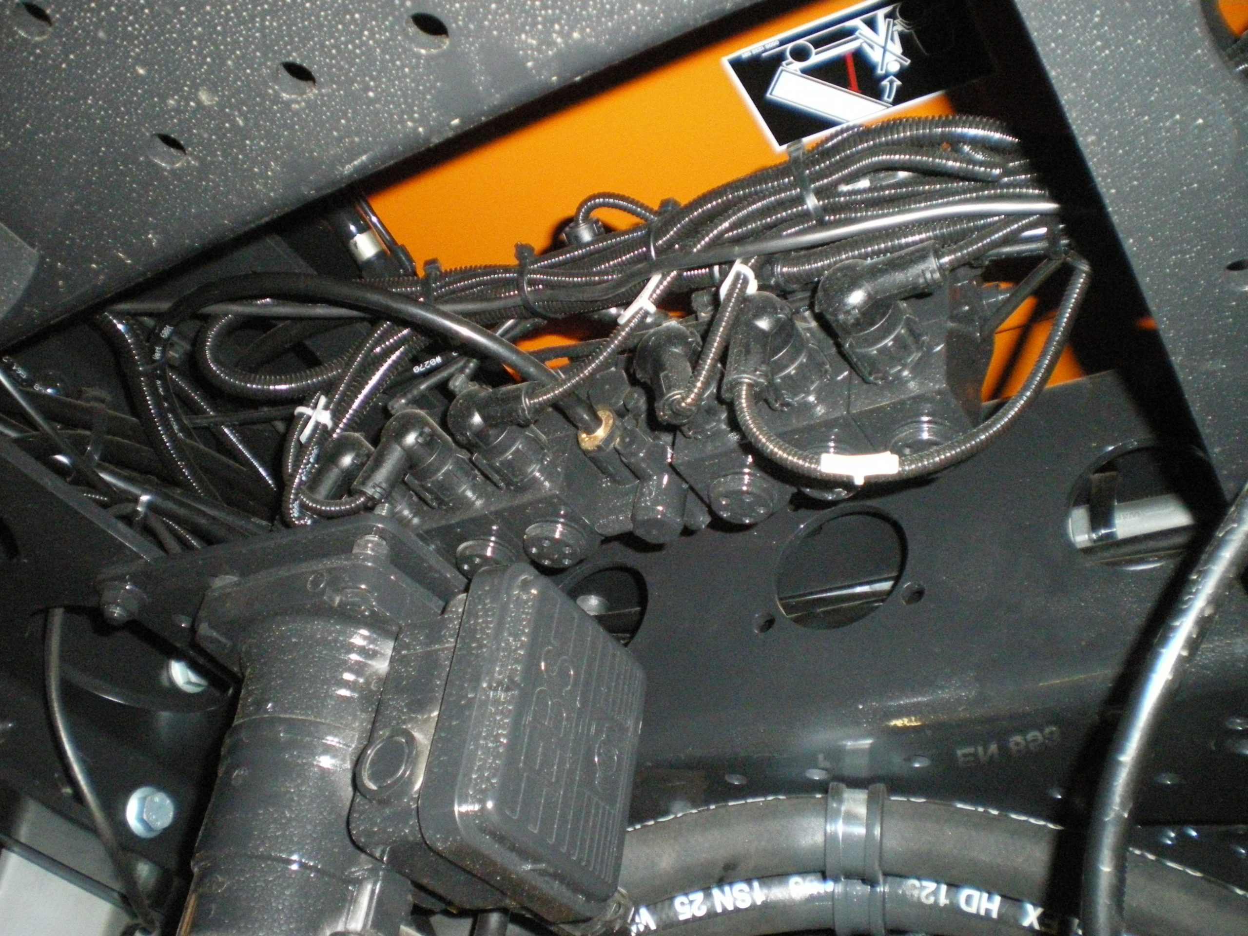 Die Luftversorgen erfolgt über die Verteilerleiste